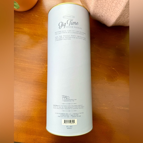 Jig Time Jigsaw Puzzle - Arches Design Gold Metallic Colorful Art Deco - Picture 4 of 5